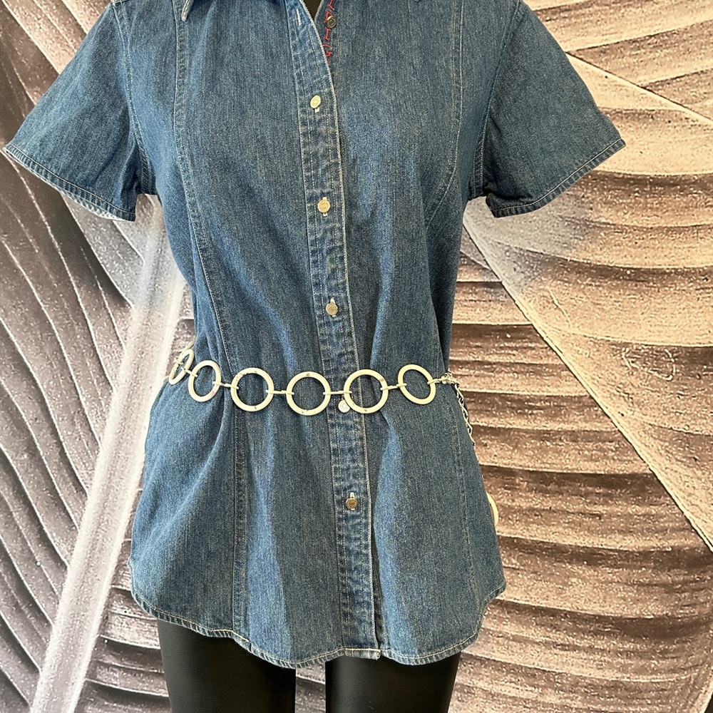 Vintage Chain Belt Mod GoGo Small 1970s Seventies 70s 1960s Sixties 60s - Picture 8 of 10